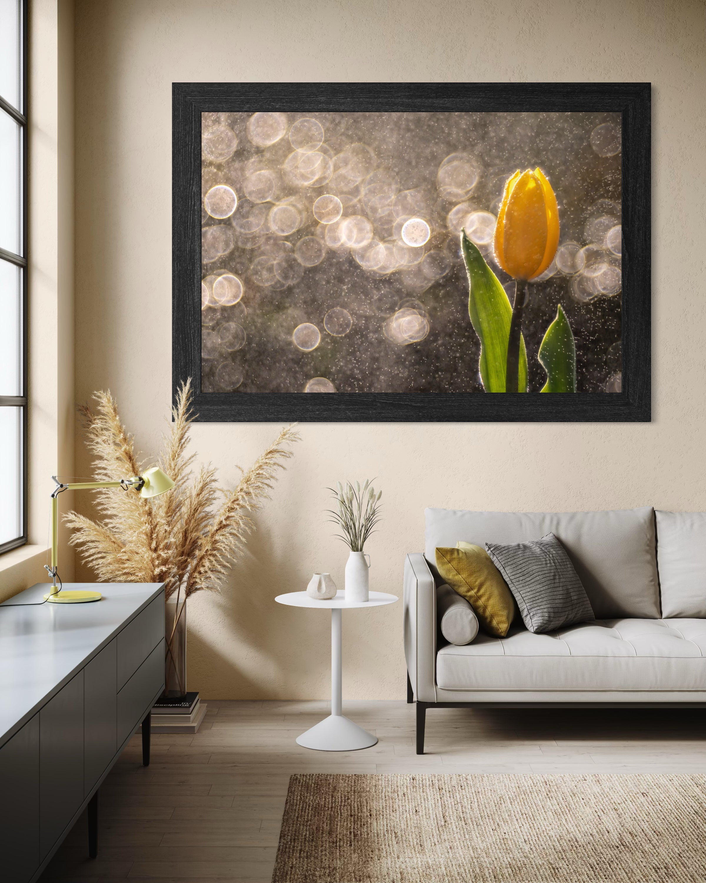 Golden Tulip in the Rain - Horizontal - Duccio Nacci